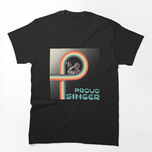Young RnB Singer Sings In Front Of The Microphone Shirt