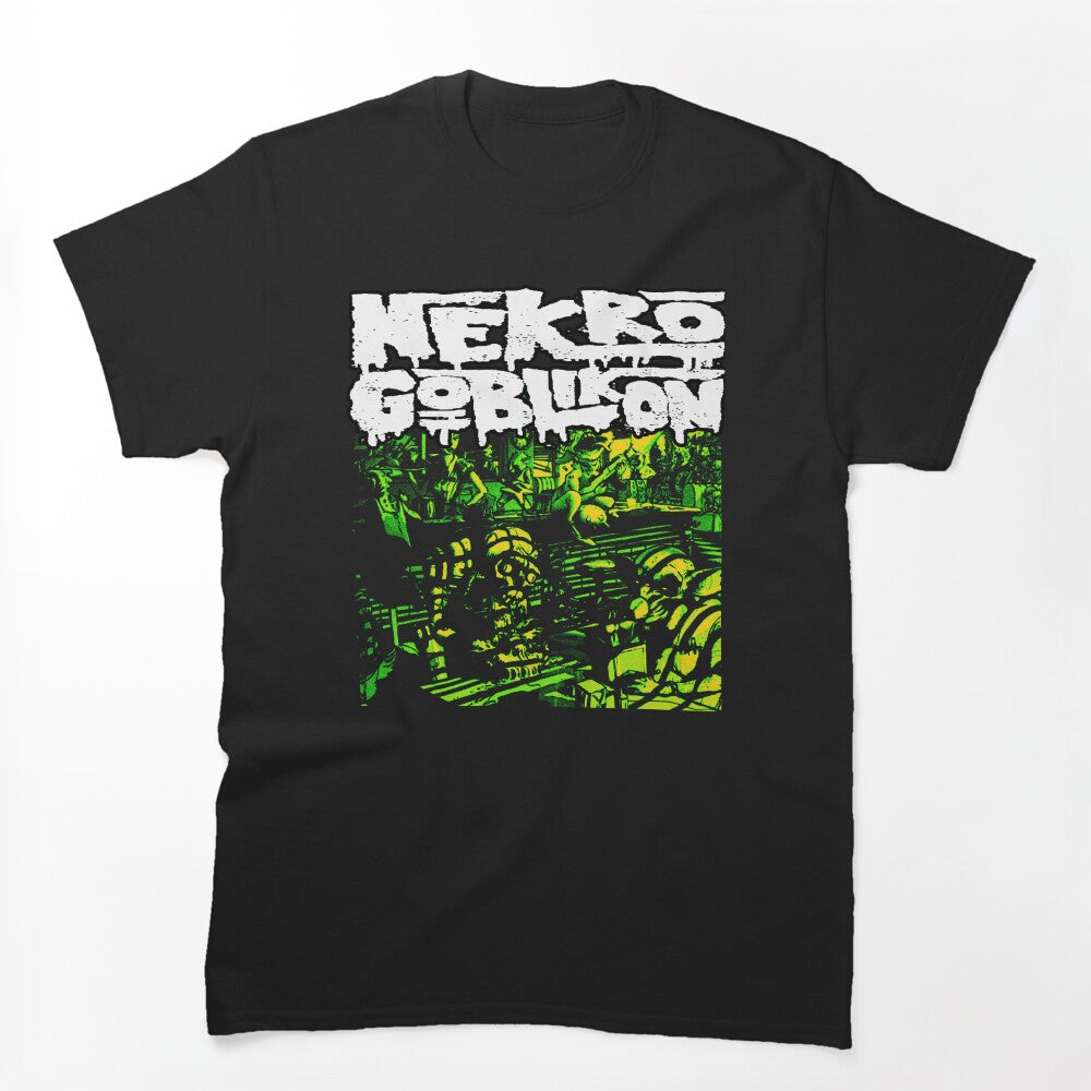 White Typography Band Metal Music Shirt