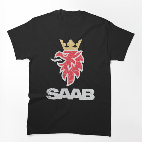 Saab Vintage Grunge Logo Shirt