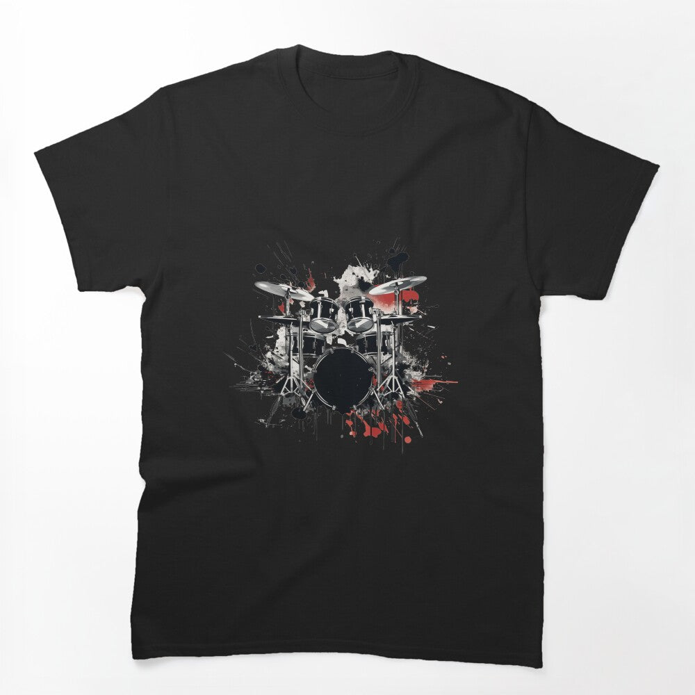 Rhythmic Fusion Unique Drum Kit Design For Drummers Shirt