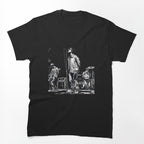 Minimalist Line Art Of Oasis Performing Shirt