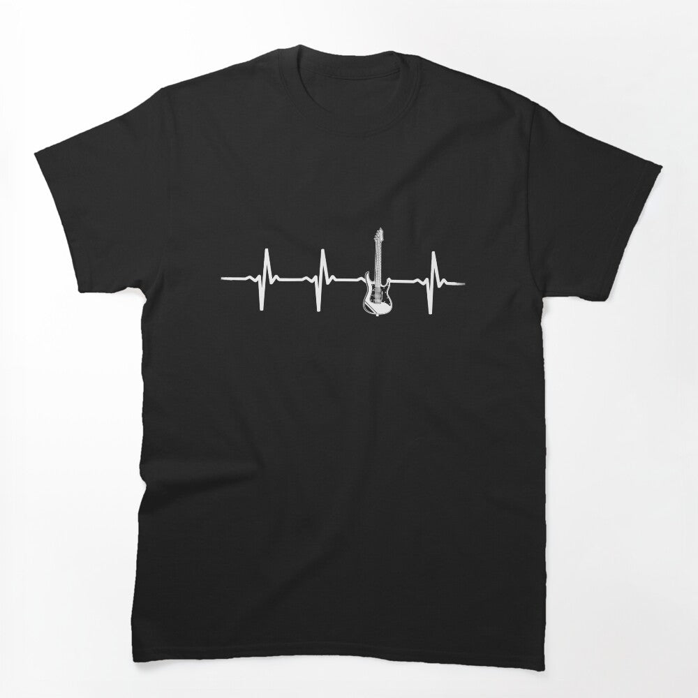 Electric Guitar Heartbeat Shirt