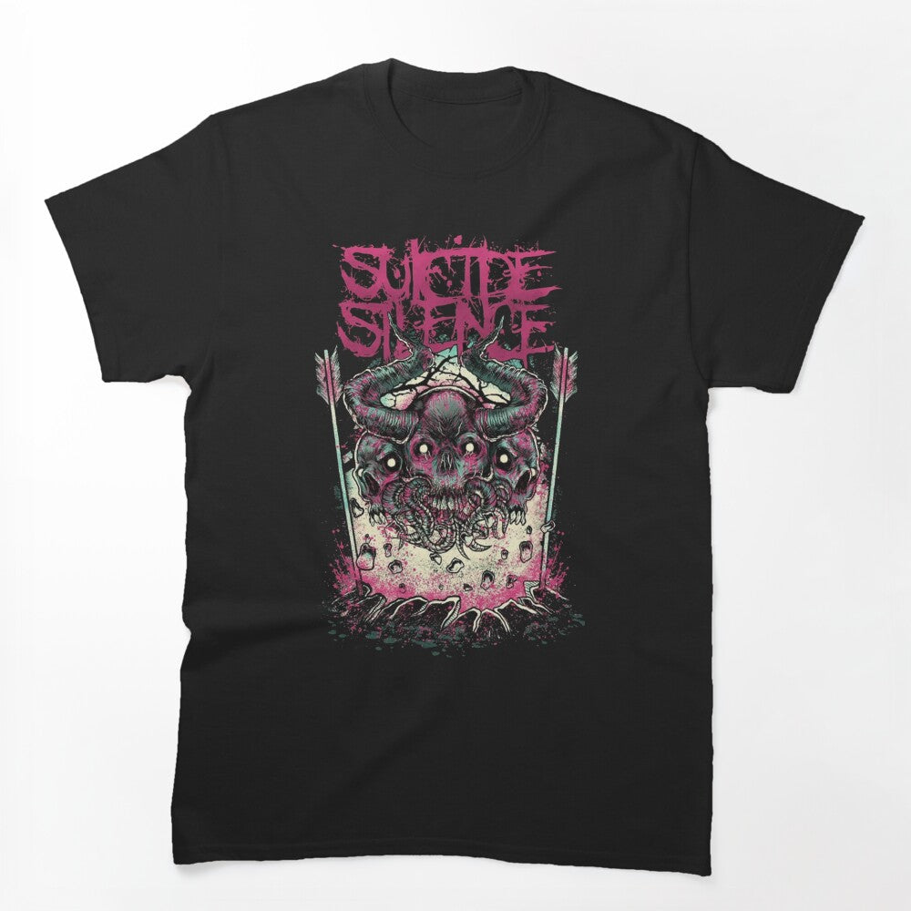 Suicide Silence Skull Pink Shirt