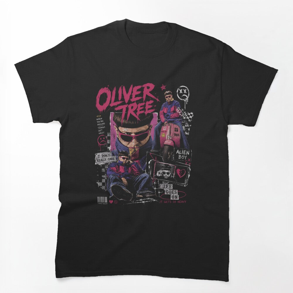 Oliver Tree Scooter Collage Graphic Design Shirt
