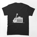 Illustration Of An Amplifier Placed Next To A Guitar Shirt