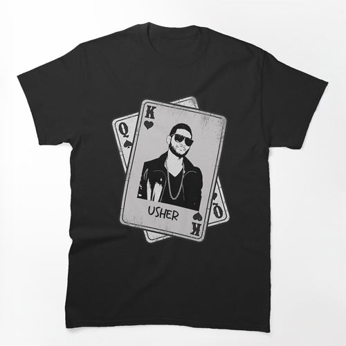 Usher Playing Cards R&B Portrait Design Shirt