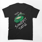 This Is Sandpit Turtle - Bmth Meme - White On Black Shirt