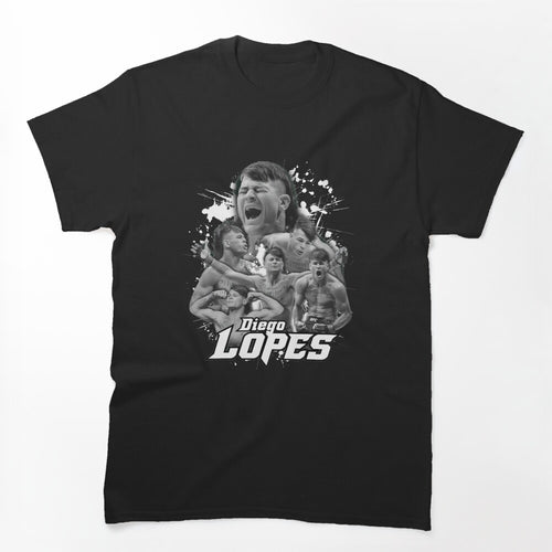 Diego Lopes MMA Fighter Vintage Collage Shirt