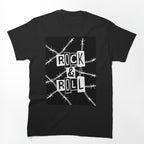 Barbed Wire Rock & Roll Design Shirt