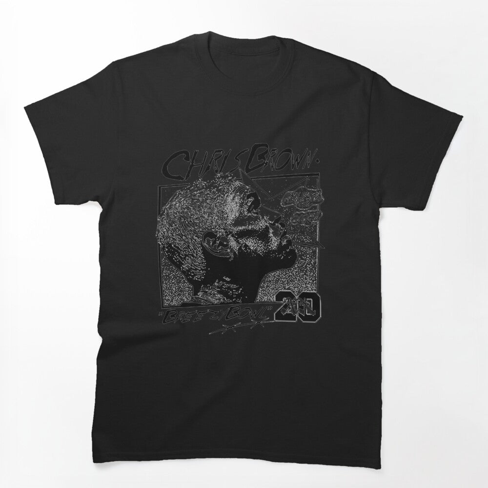 Breezy Bowl Cap Profile Chris Brown Portrait Design Shirt