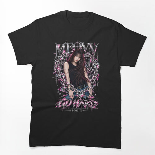 Metallic Heart Sooin MEOVV Go Hard Best Kpop Shirt