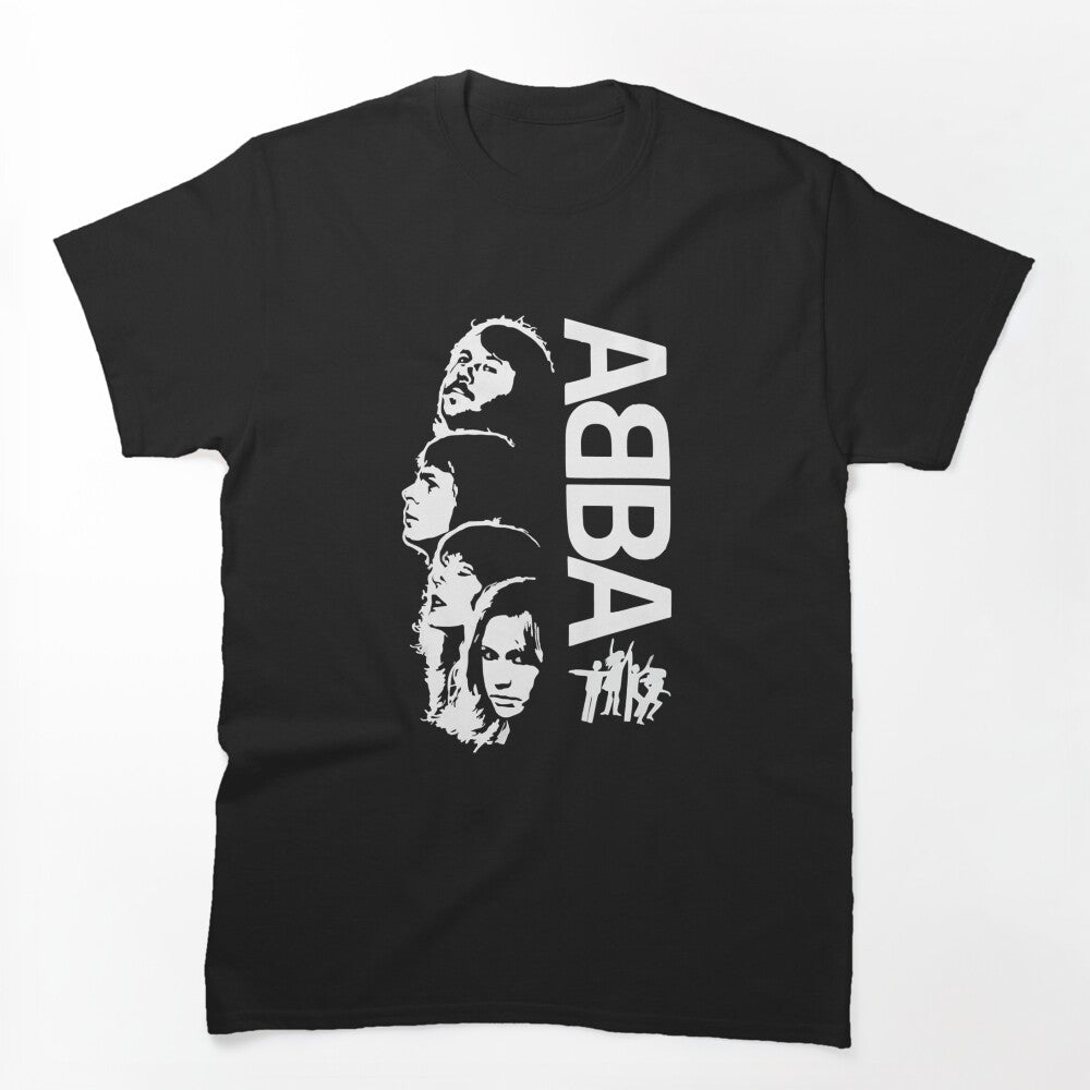 ABBA Monochrome Vertical Band Portrait Design Shirt