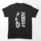 ABBA Monochrome Vertical Band Portrait Design Shirt