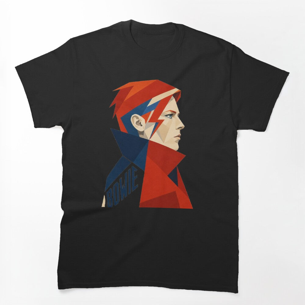Bowie Ziggy Stardust Geometric Portrait Shirt