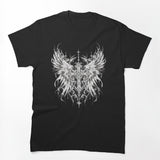 Gothic Angel Wings Cross Shirt