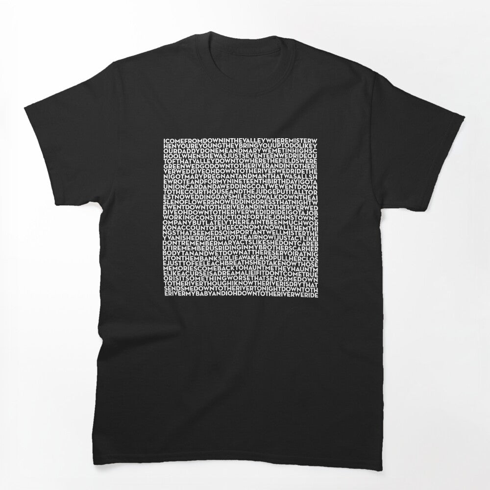 The River - Bruce Springsteen Lyrics V 13 Shirt