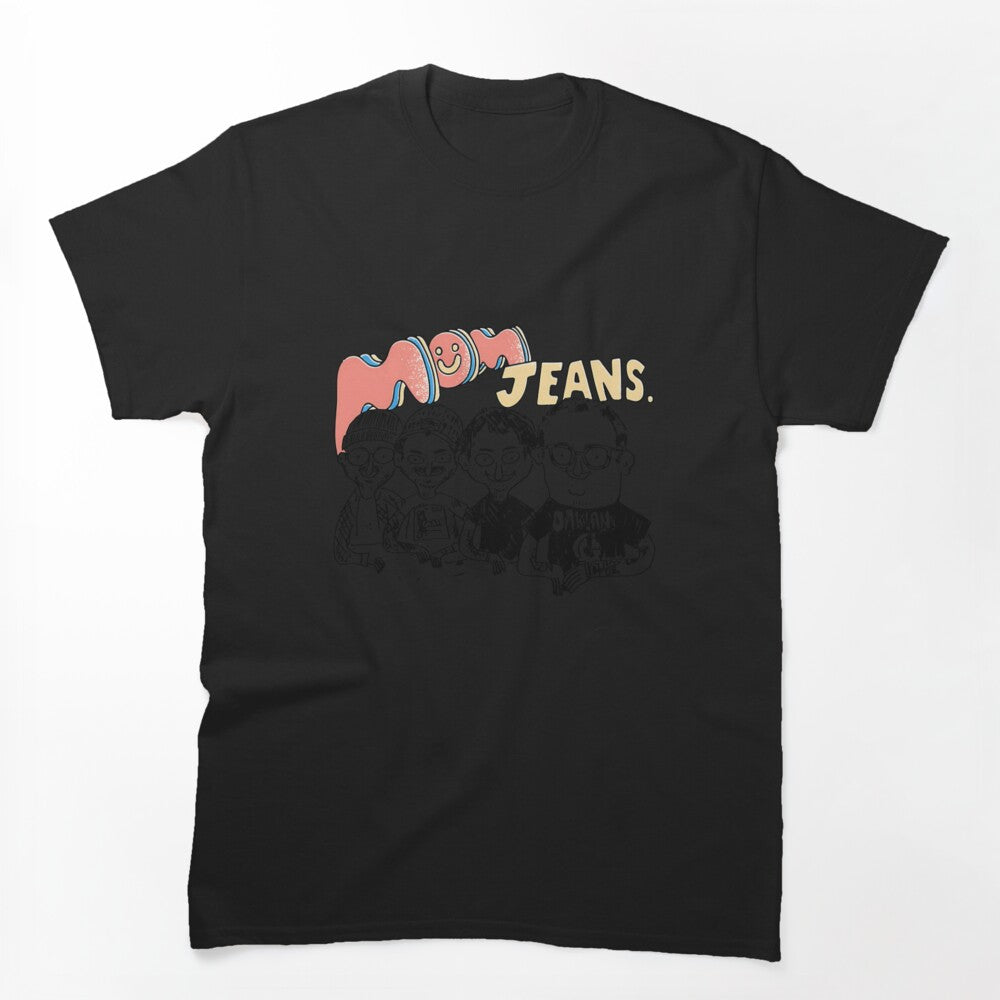 Line Art Style Emo Band Shirt