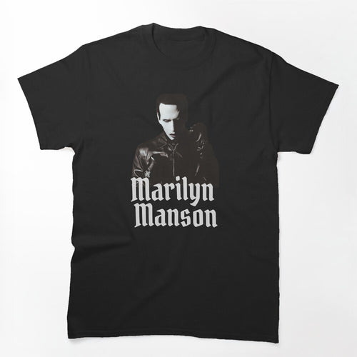 Marilyn Manson Inspired Creeping Shadow Portrait Shirt