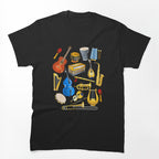 Cute Little Boys Musical Instruments Fans Shirt