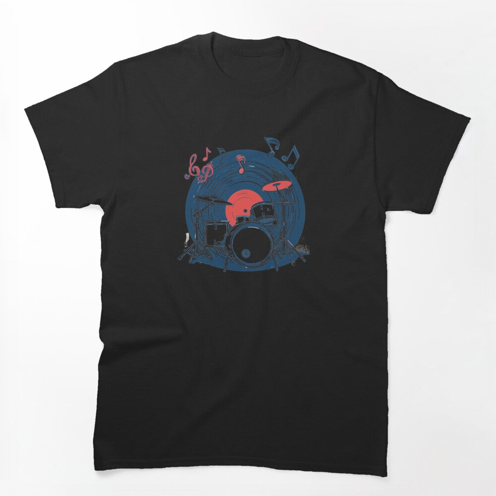 Retro Record & Drum Kit Shirt