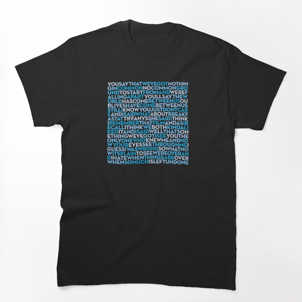 Breakfast At Tiffany's - Deep Blue Something Lyrics V 9 Shirt