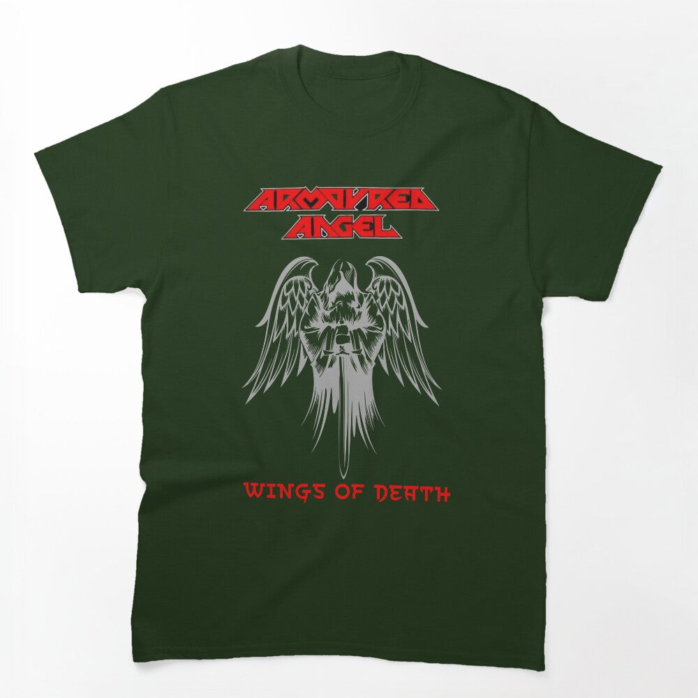 Armoured Angel- Australian Black Death Metal Wings Of Death Shirt