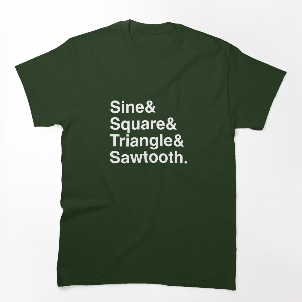 Sound Waveform - Synthesizer Music Ampersand & Text Shirt