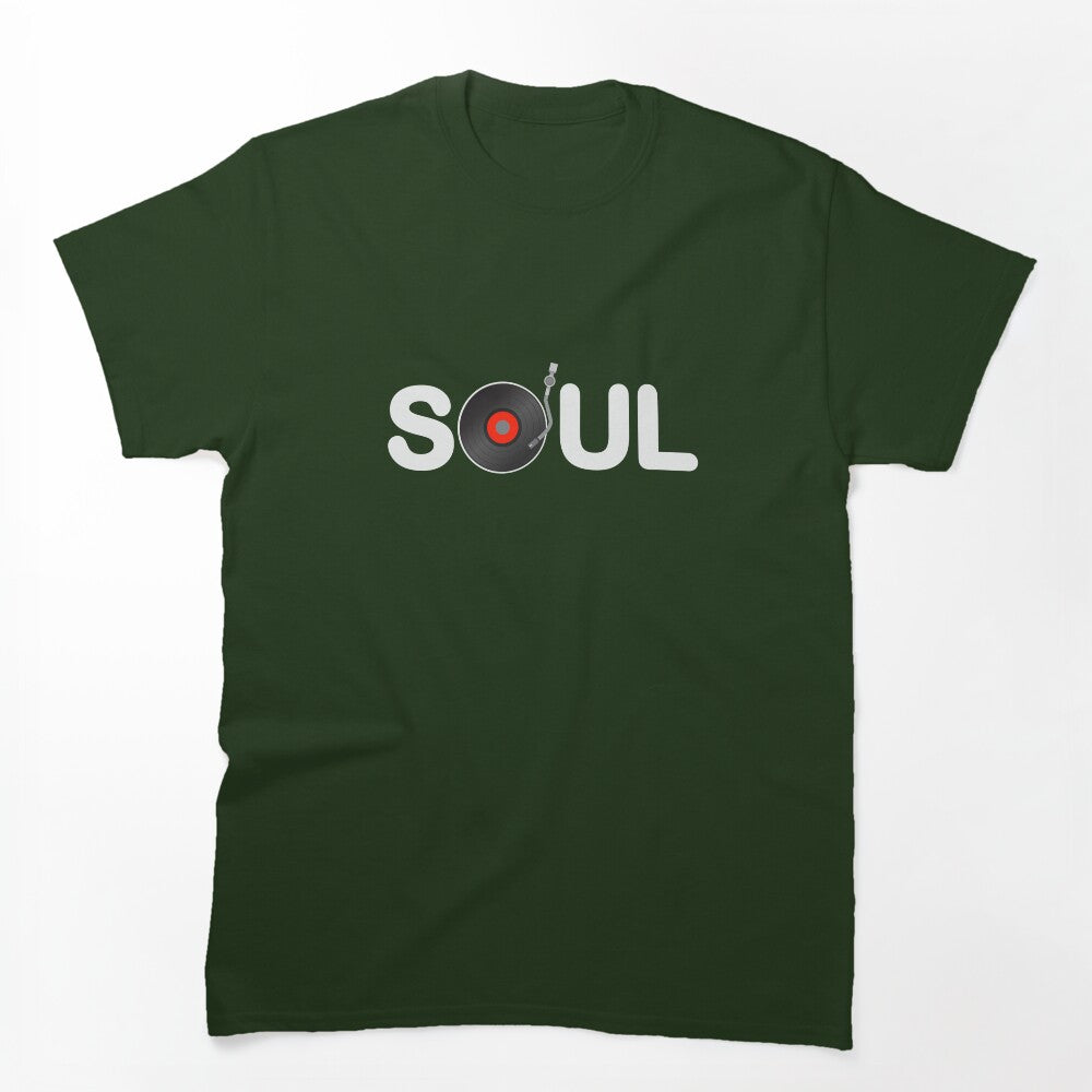 SOUL MUSIC Vinyl Turntable Design Shirt