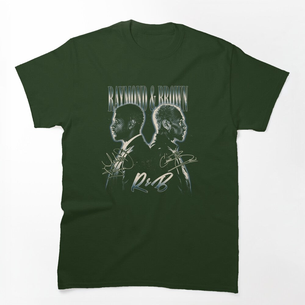 Chris Brown Usher Raymond Brown R&B Portrait Design Shirt