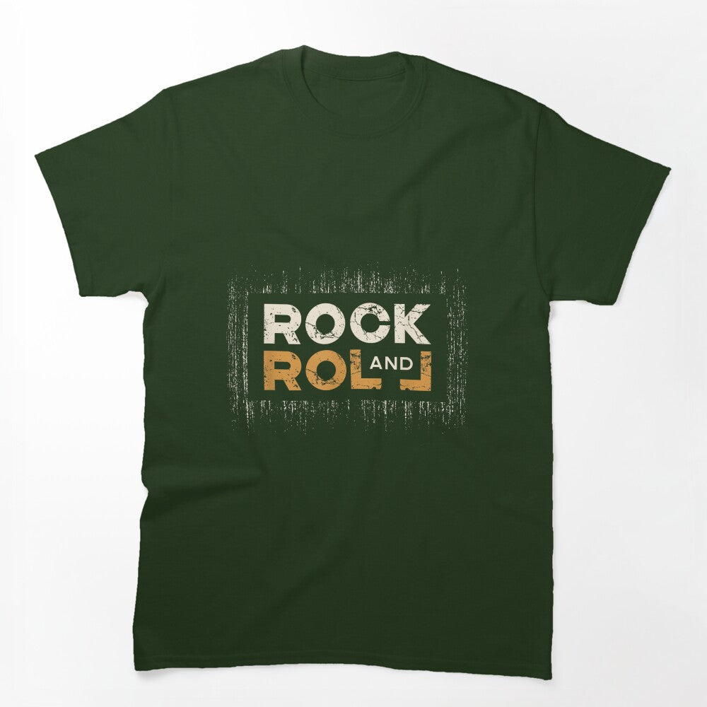Rock & Roll Distressed Washed Rocker Concert Shirt