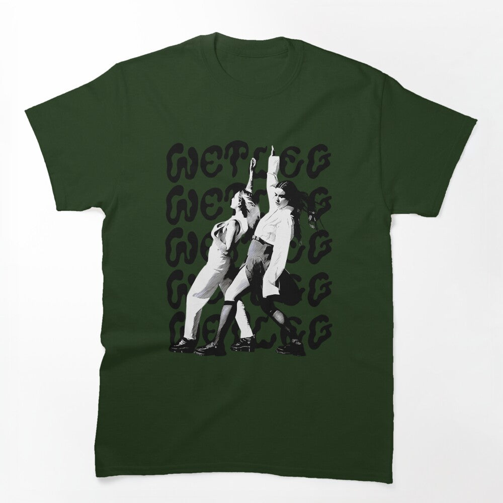 Wet Leg Band Pattern Band Indie Rock Shirt