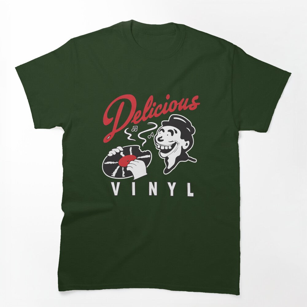 Delicious Vinyl Retro Music Cartoon Character Shirt