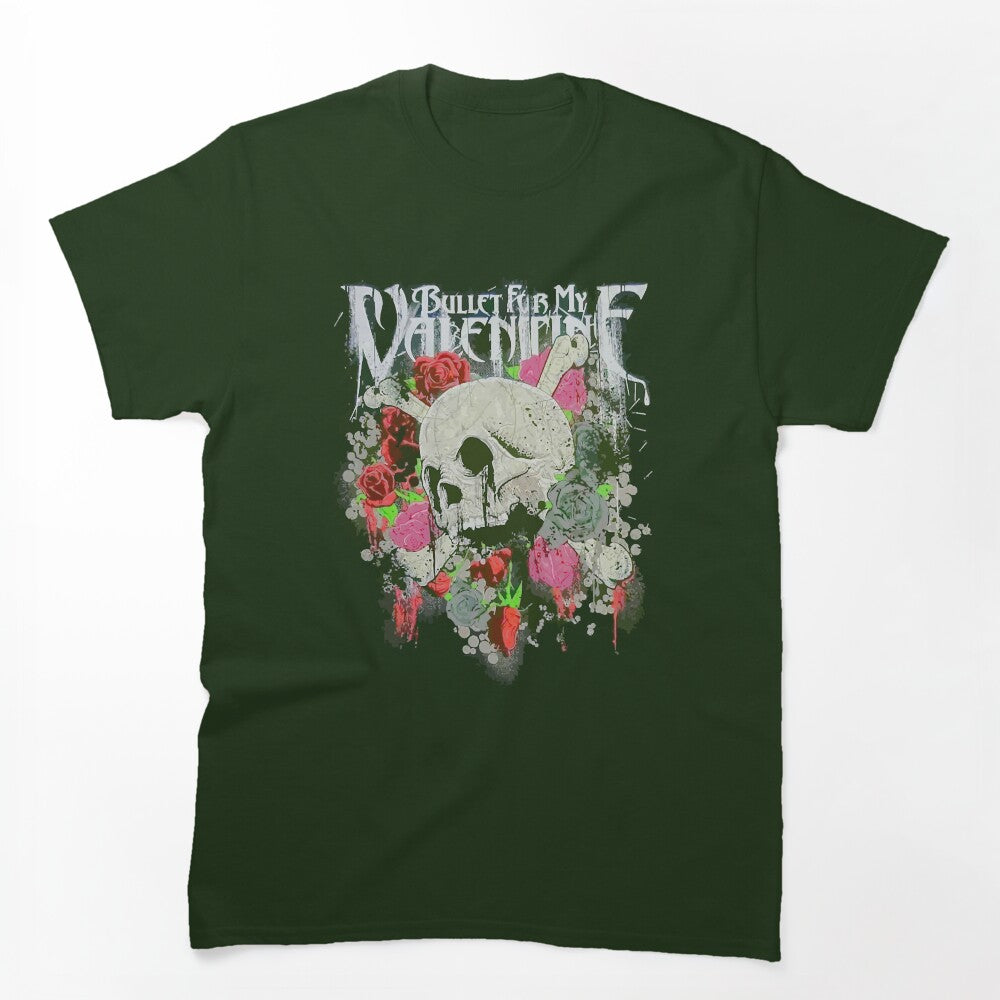 Bullet For My Valentine Skull And Roses Men Shirt