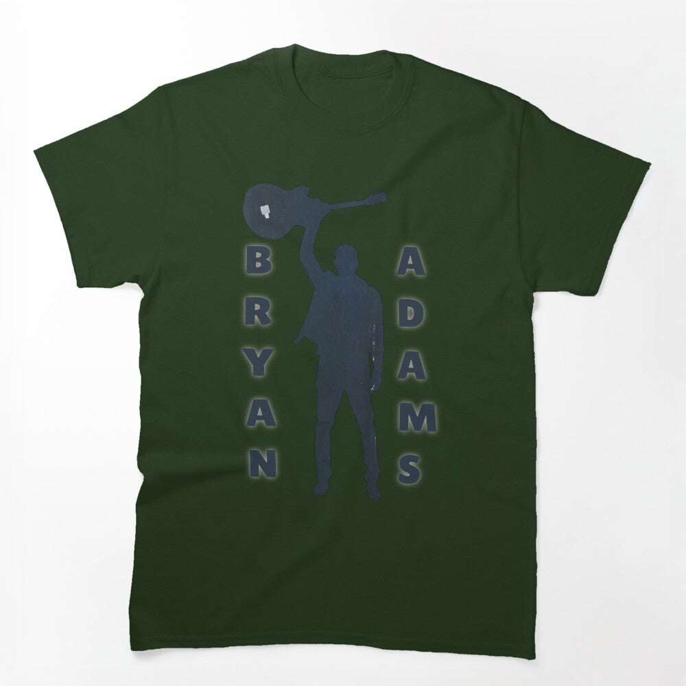 Bryan Adams Rock Legend Guitar Silhouette Shirt