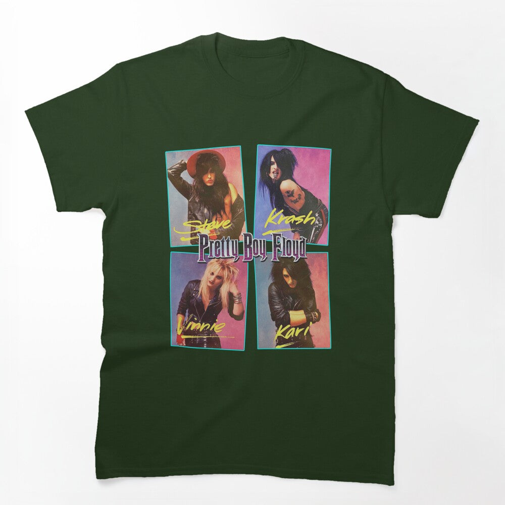 Pretty Boy Floyd Retro Glam Collage Design Shirt