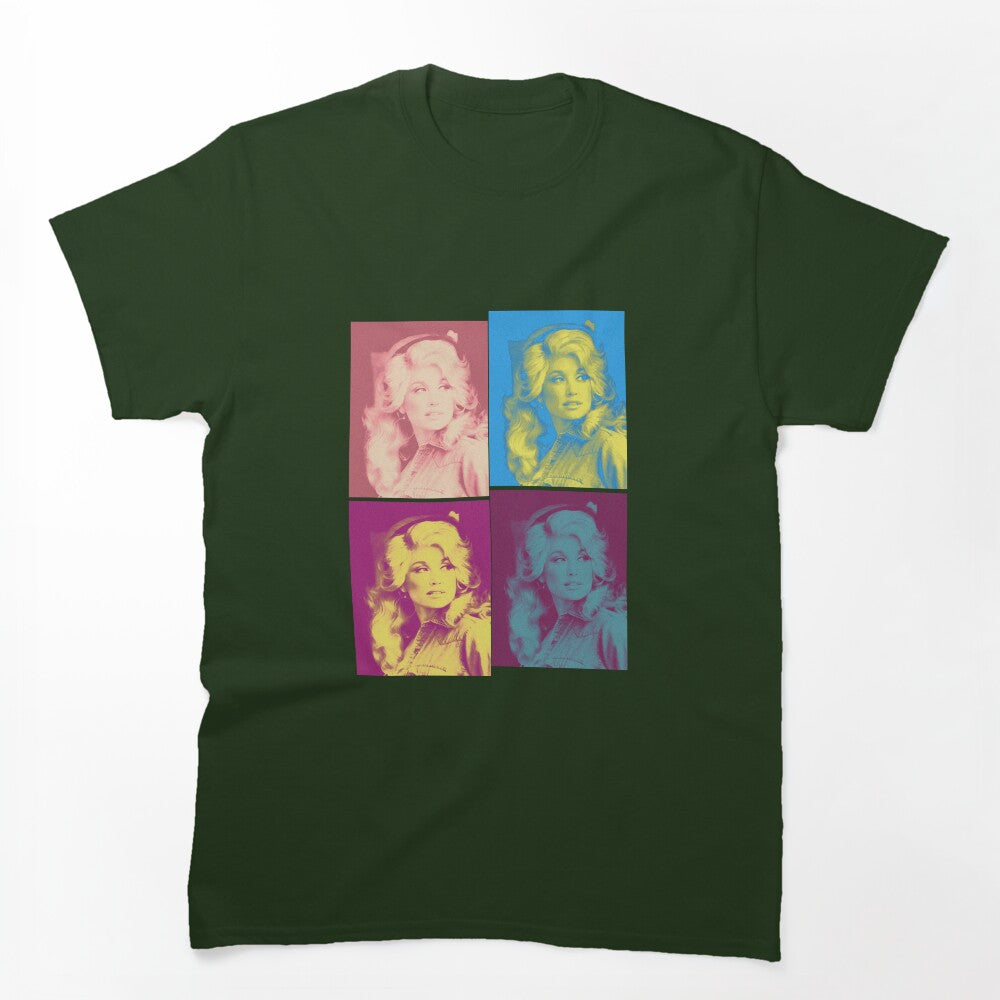 Retro Dolly Parton Four Colors 80s Shirt