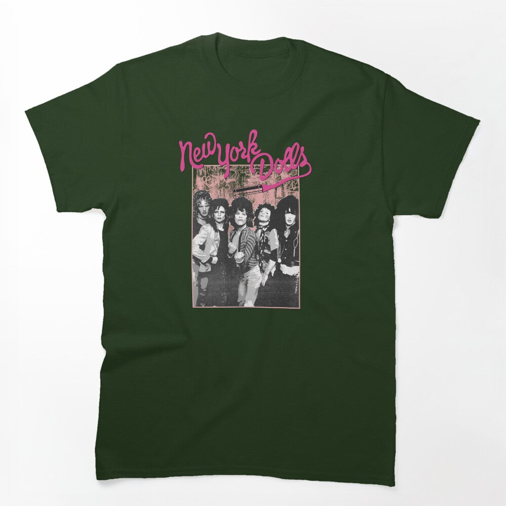New York Dolls - Pink Graffiti Shirt