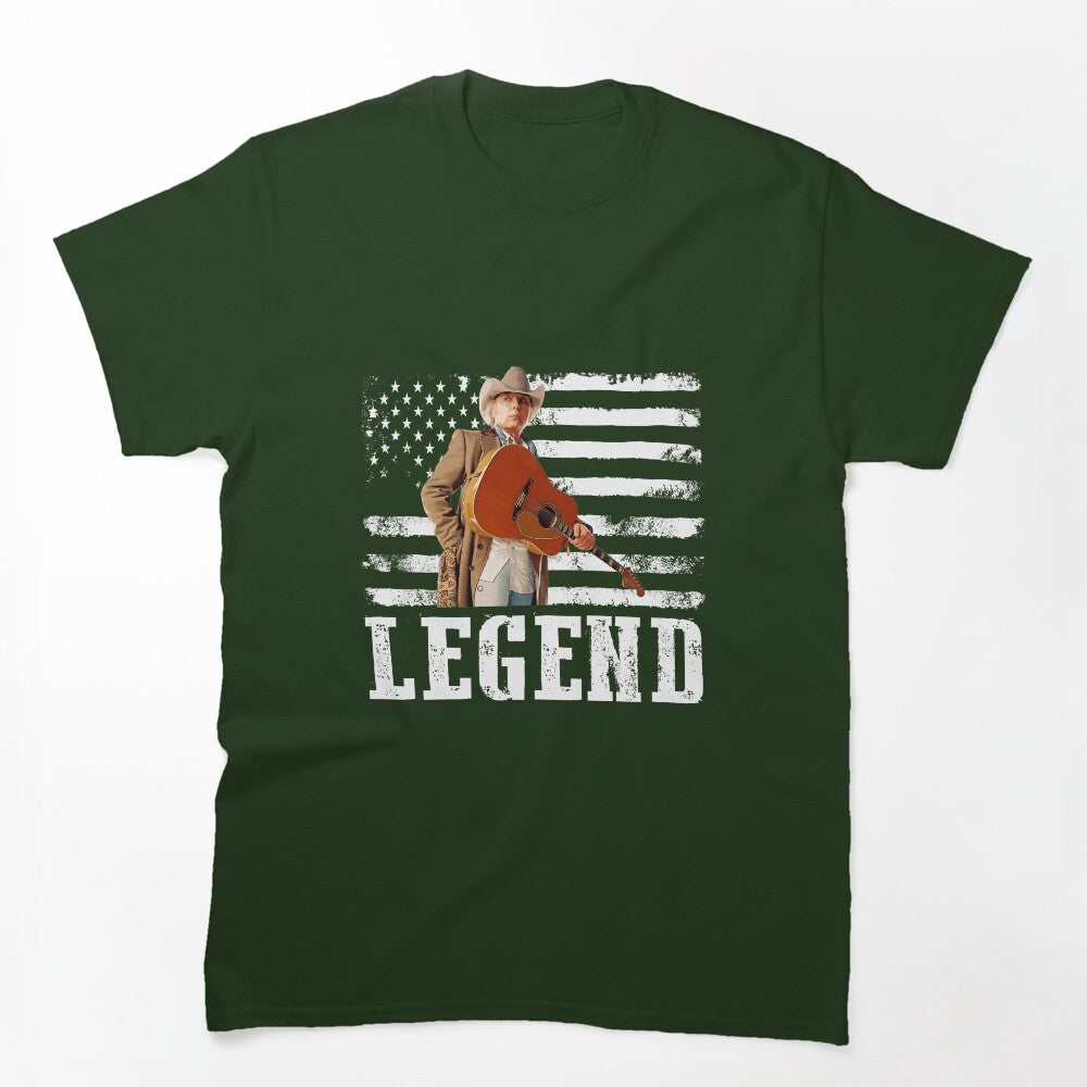 Distressed American Flag Dwight Yoakam Music Legend Shirt