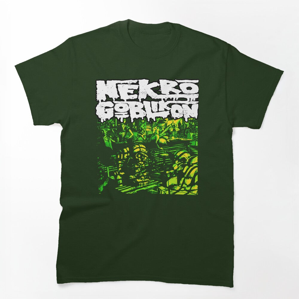 White Typography Band Metal Music Shirt