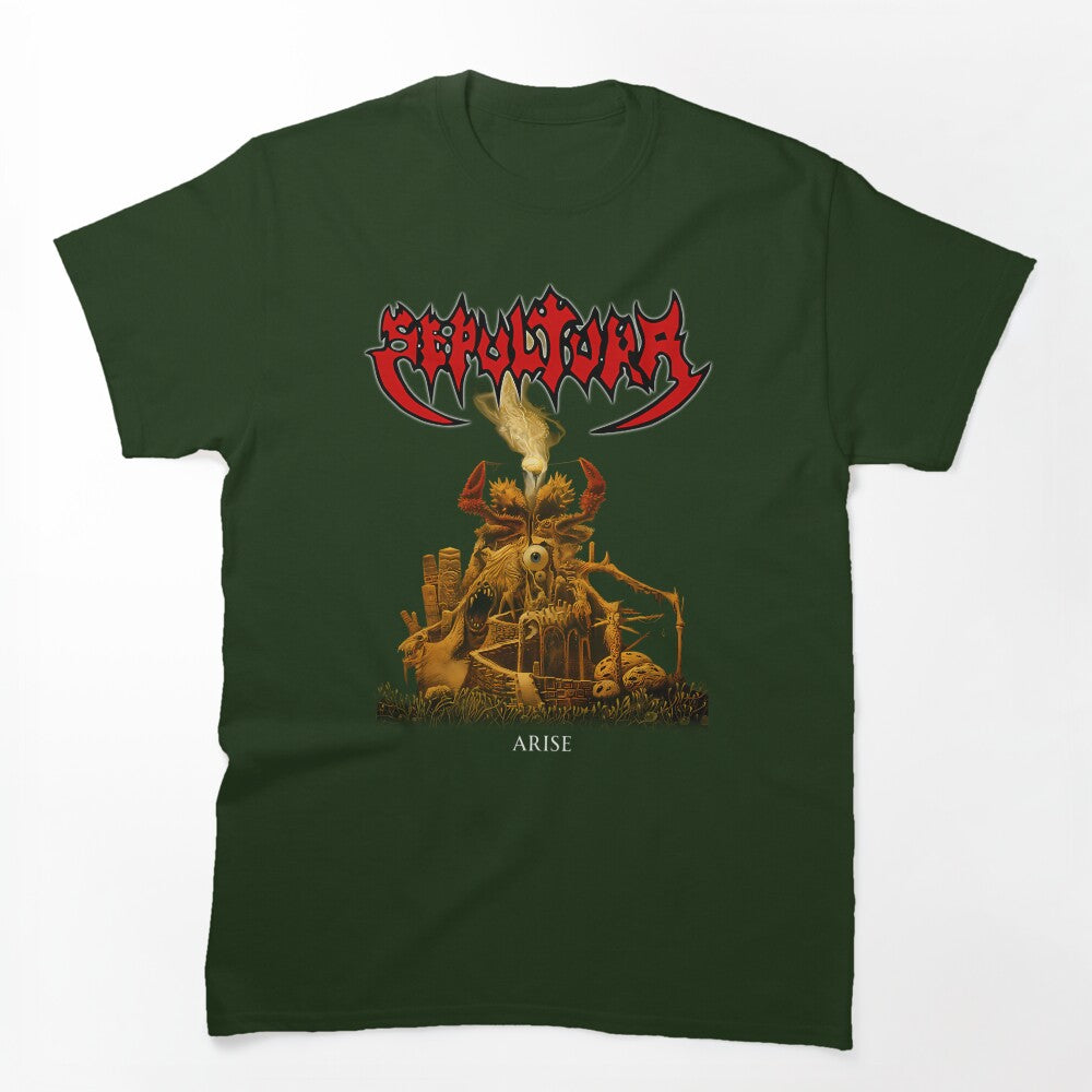 Sepultura Arise Death Thrash Metal Fantasy Citadel Shirt