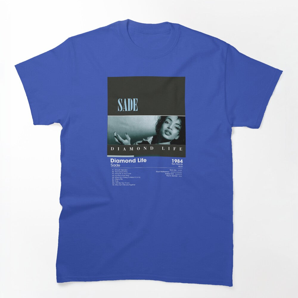 Sade - Diamond Life Album Card Dark Shirt