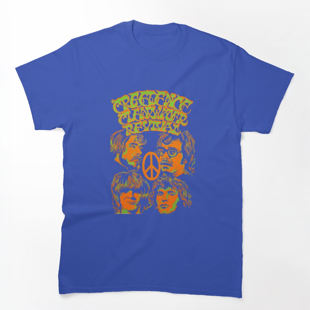 Creedence Clearwater Revival Psychedelic Peace Design Shirt