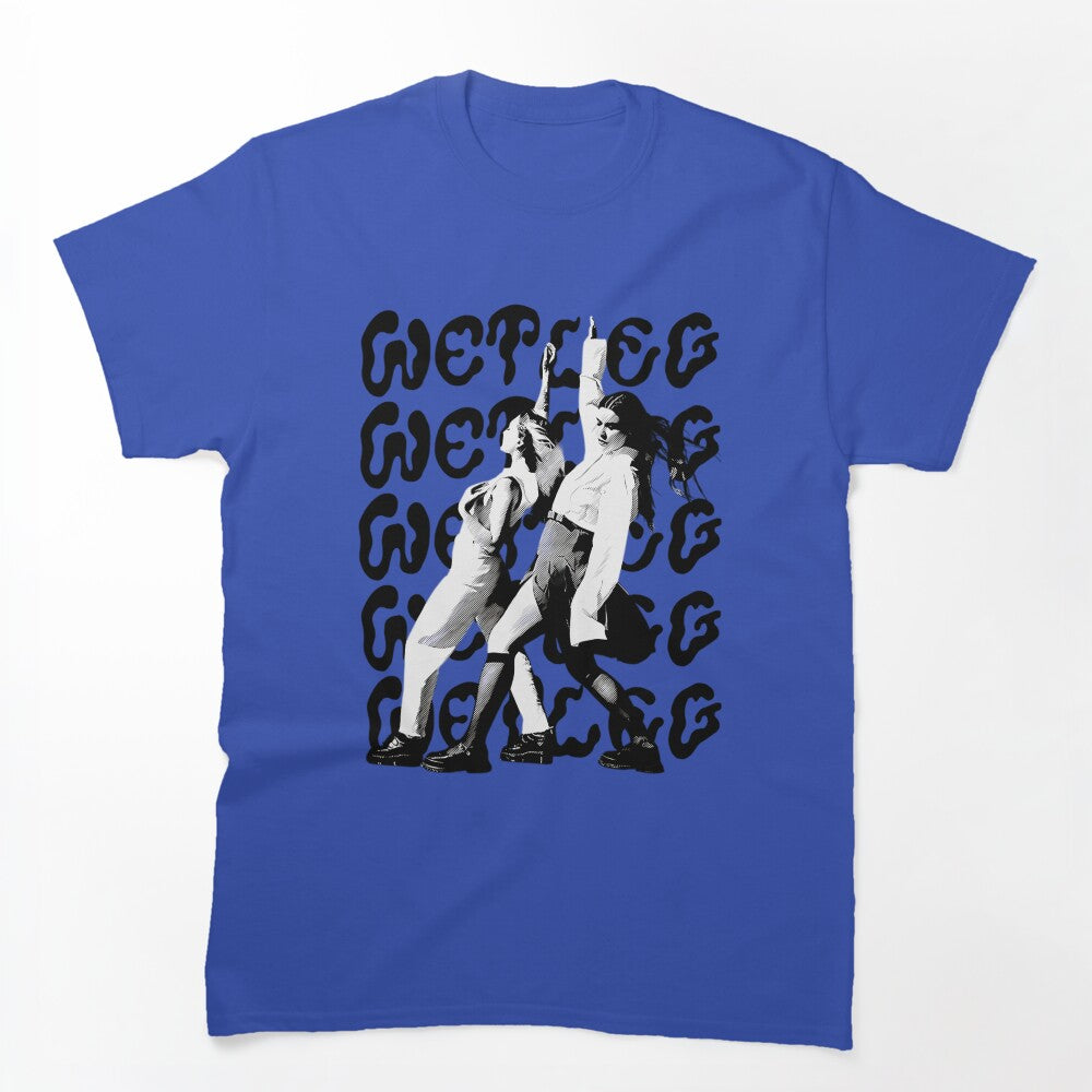 Wet Leg Band Pattern Band Indie Rock Shirt