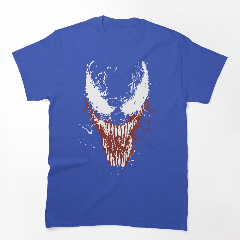 Venom Grunge Splatter Alien Symbiote Monster Face Shirt