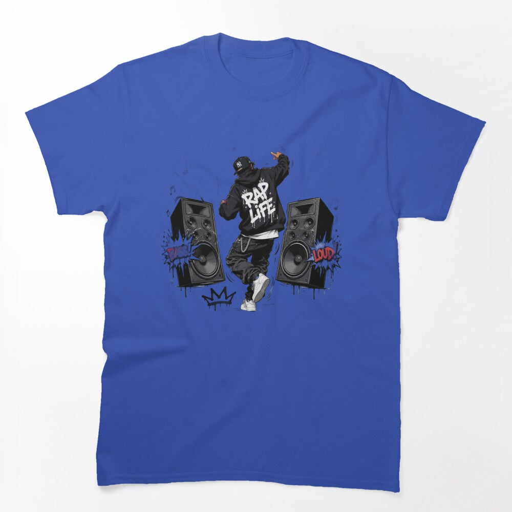 Rap Life Hip Hop Music Streetwear Speaker Design Shirt