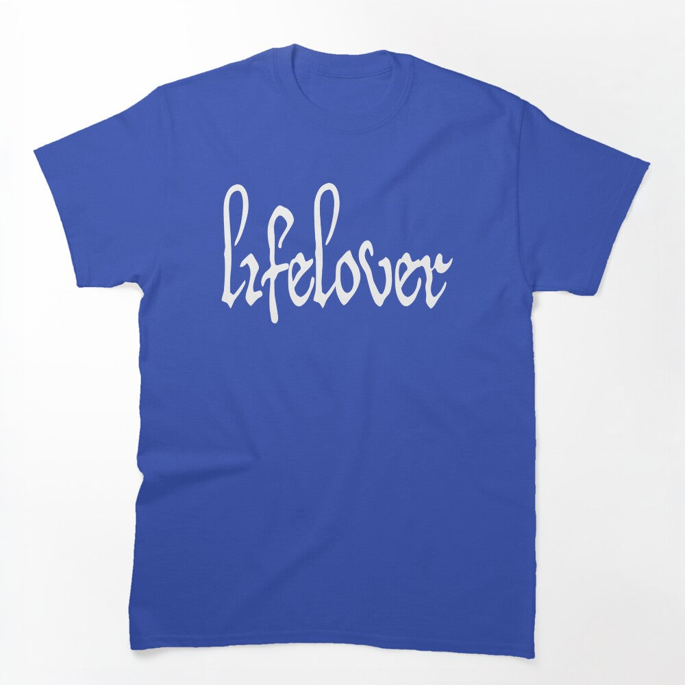 Lifelover White Solid Logo Shirt