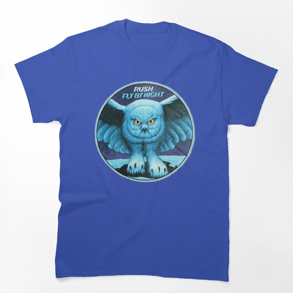 Rúsh Rock Band Blues Owl Shirt