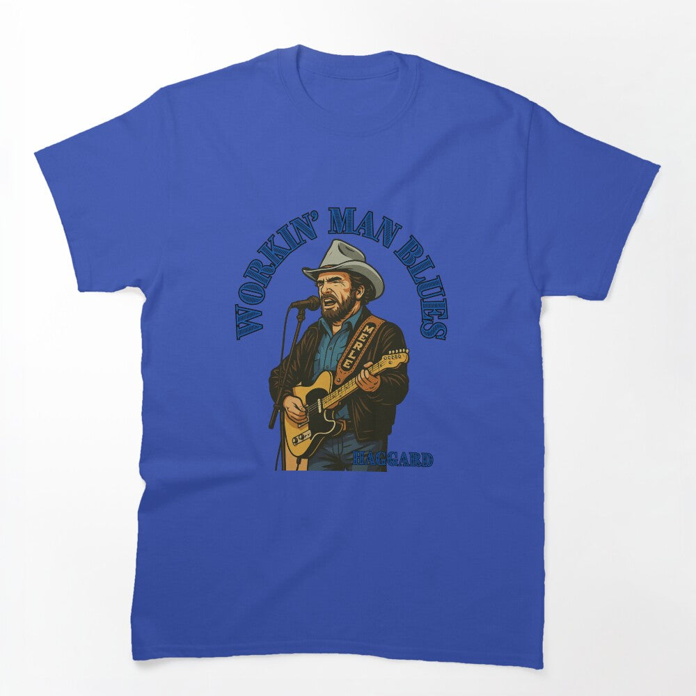 Merle Haggard Outlaw Soul Vintage Country Music Art Workin' Man Blues Shirt