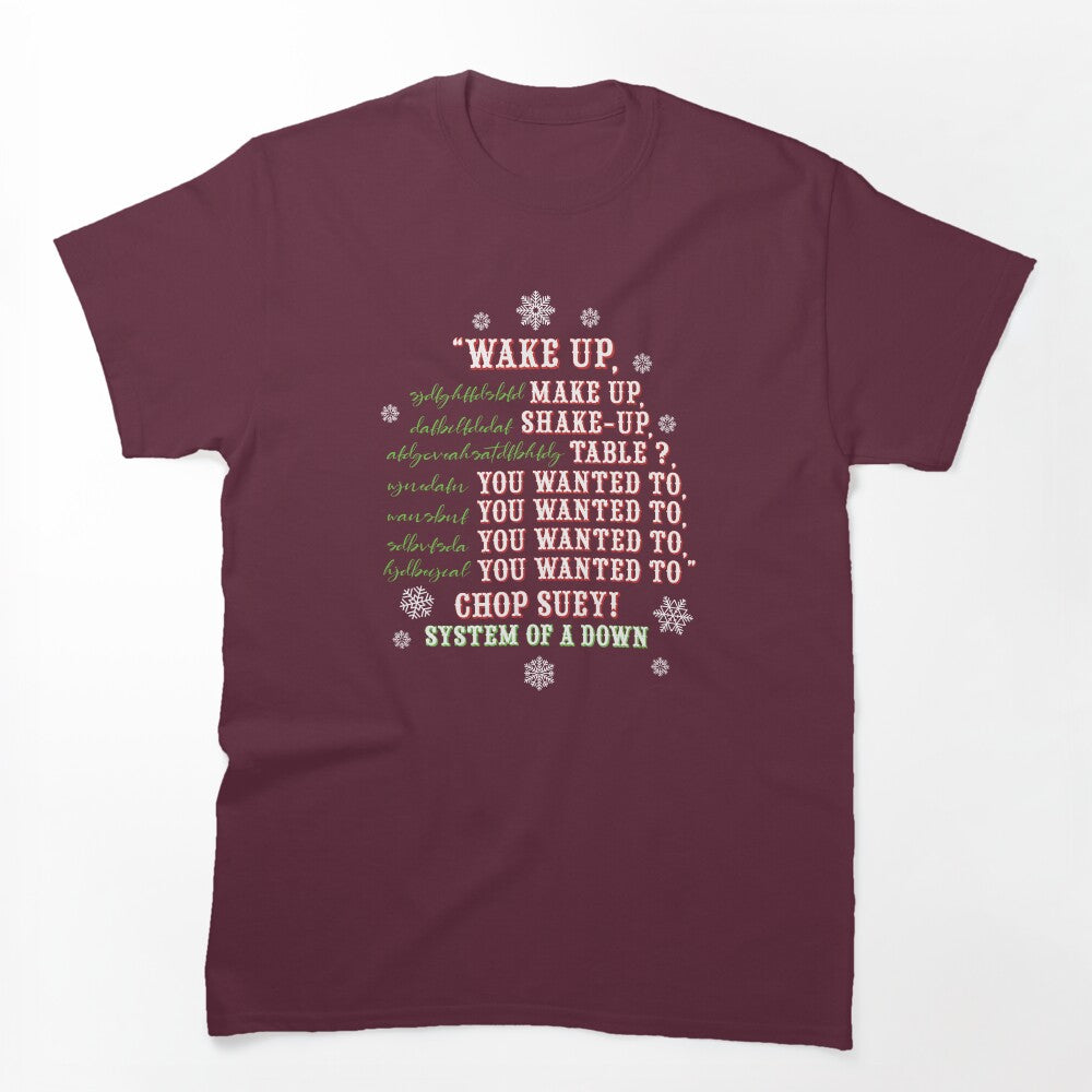 System Of A Down Chop Suey Christmas Version Shirt