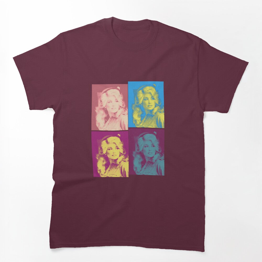 Retro Dolly Parton Four Colors 80s Shirt